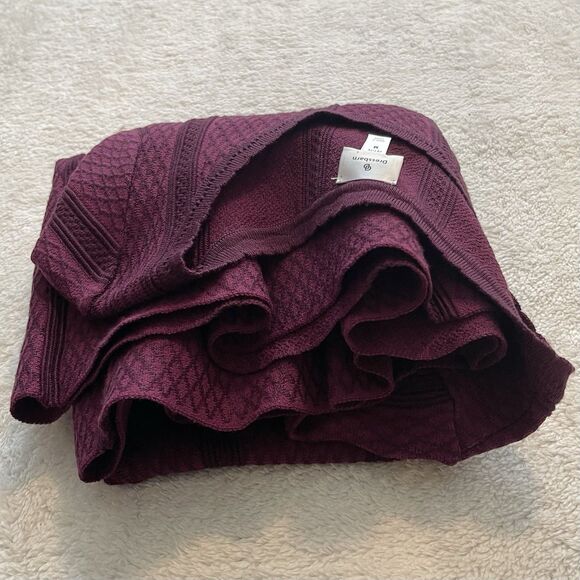 Dressbarn Sweater Knitted Dress Women Size PM Petite M Purple Geometric - Picture 11 of 11